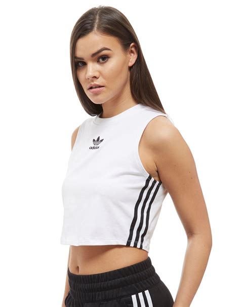 Adidas originals cropped tank top